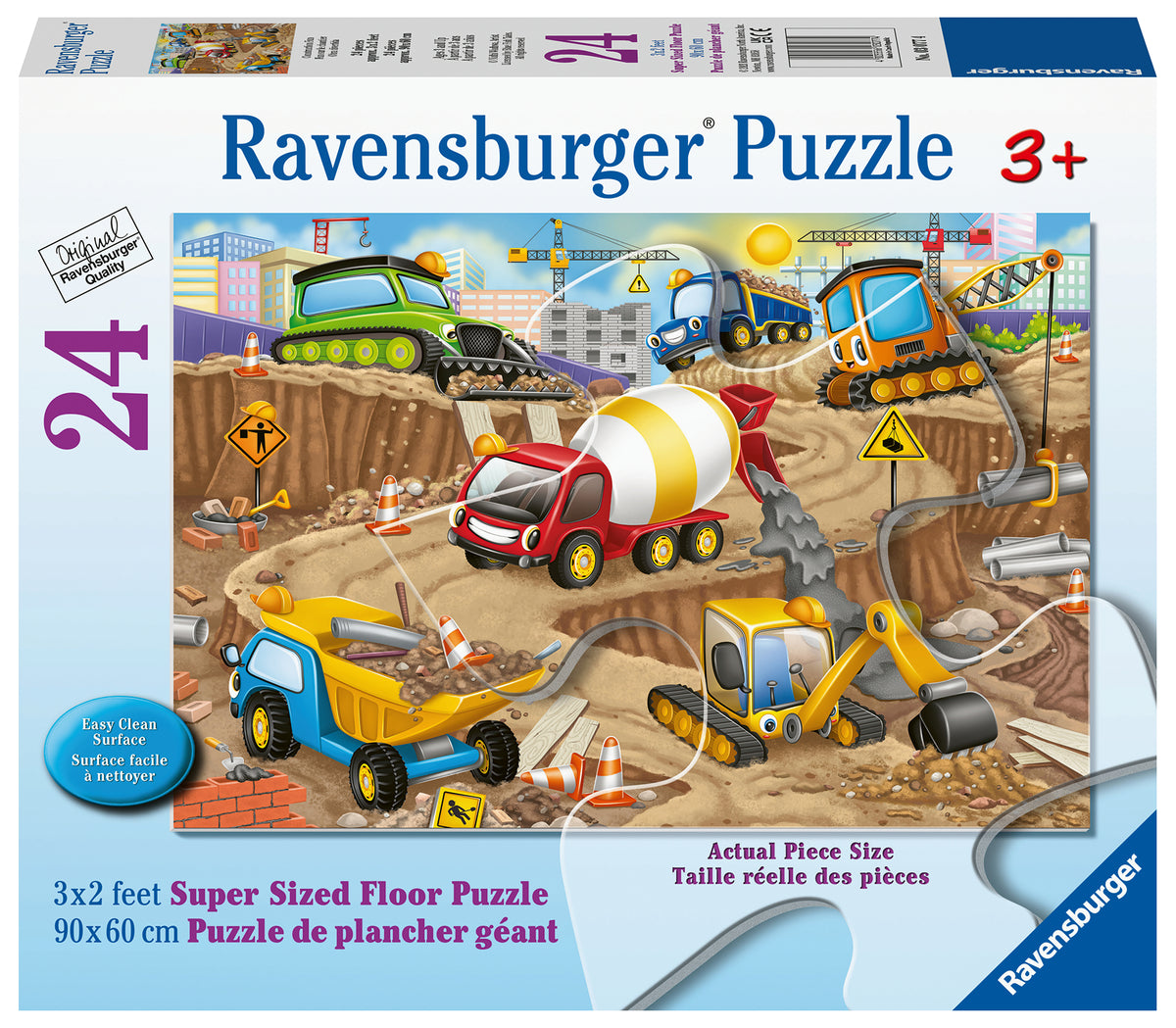24 Piece - Construction Fun Floor Puzzle - Ravensburger