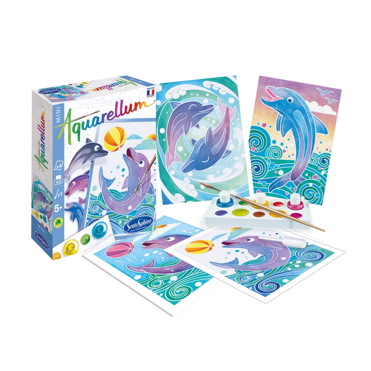 Aquarellum Mini - Dolphins