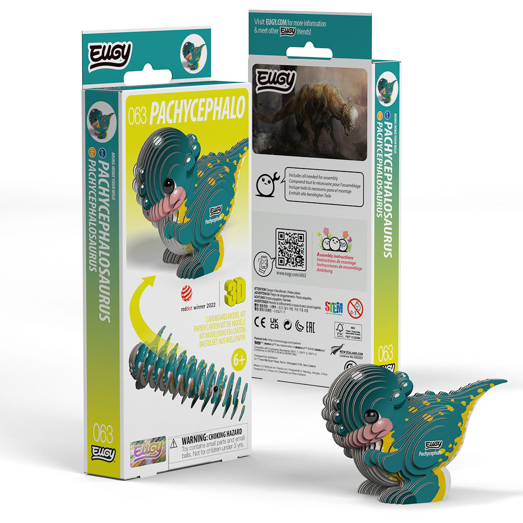 Pachycephalo - 3DCardboard Puzzle - Eugy