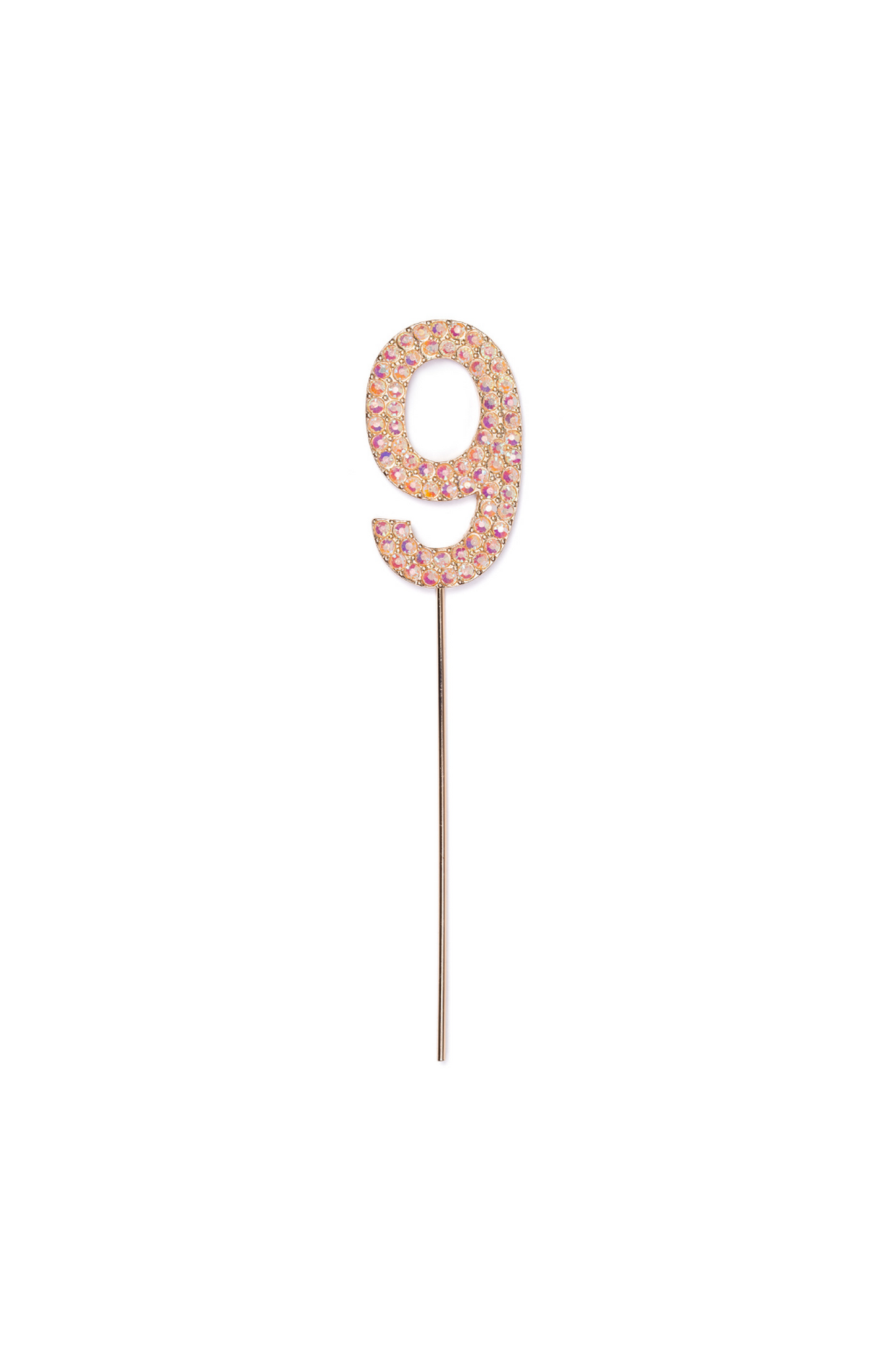 Cake Topper - Rhinestone Number 9 (1 Pc) - 97611 - Great Pretenders