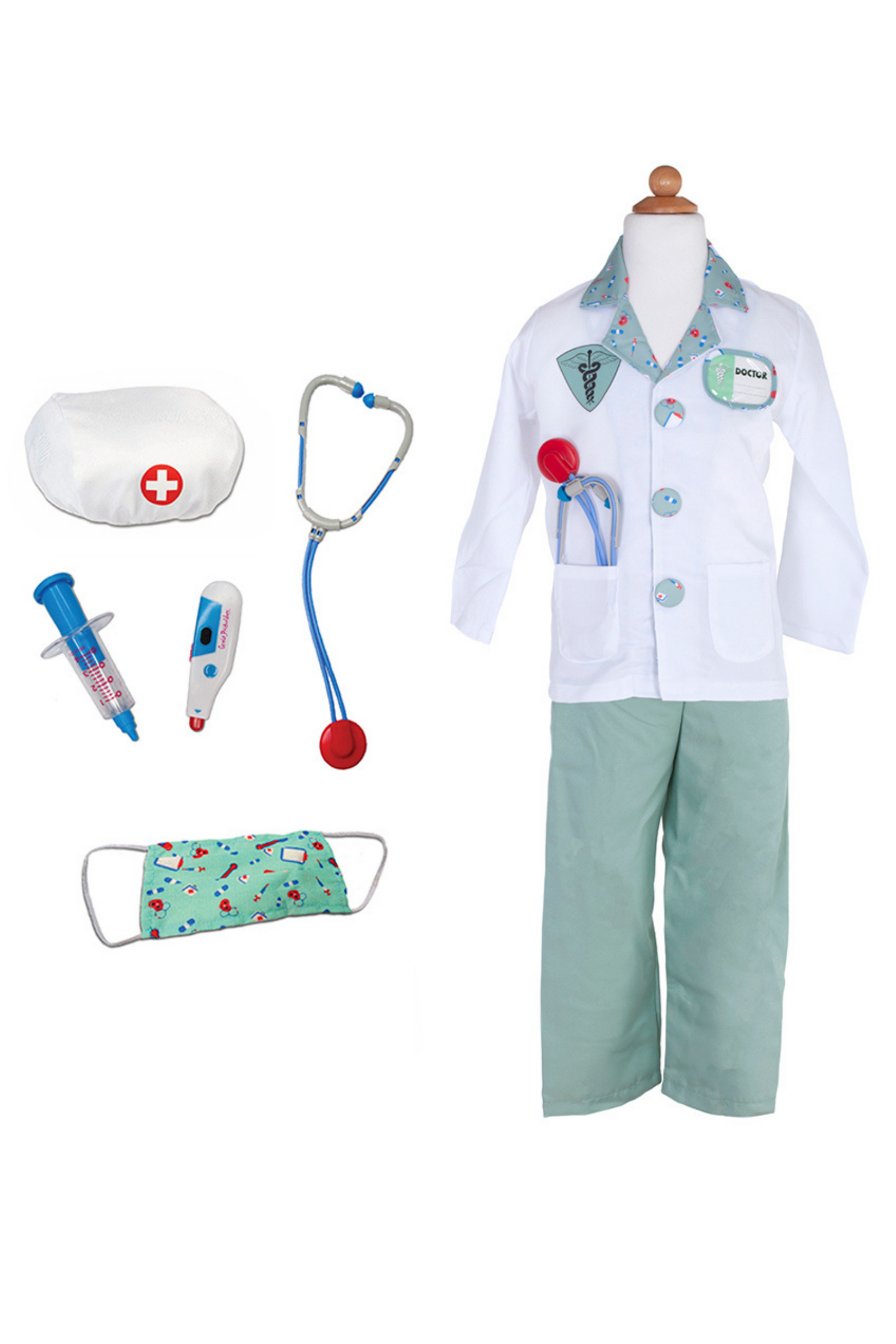 Size 5-6 - Doctor Set With Accessories - 81205 - Great Pretenders
