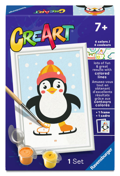Paint by Numbers - Penguin in Snow - CreArt