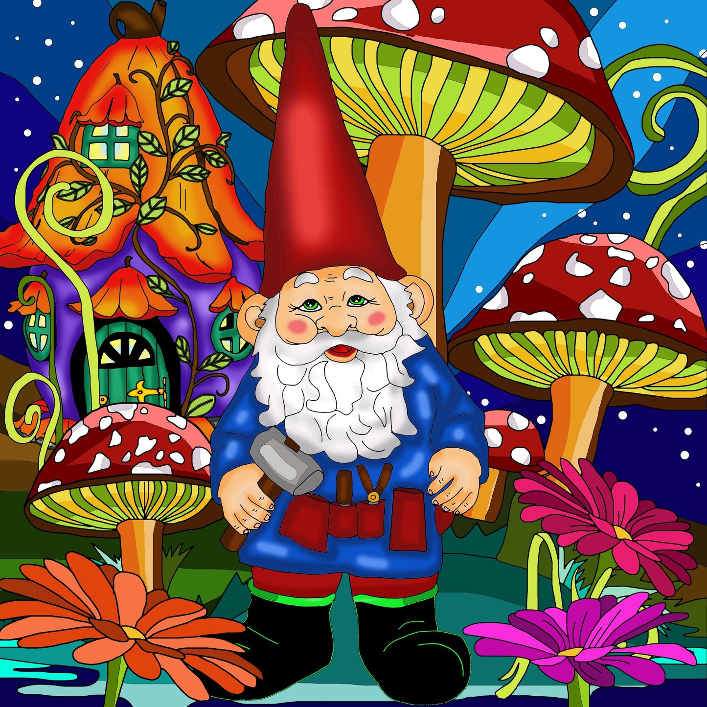 Diamond Art - Garden Gnome - Jacarou
