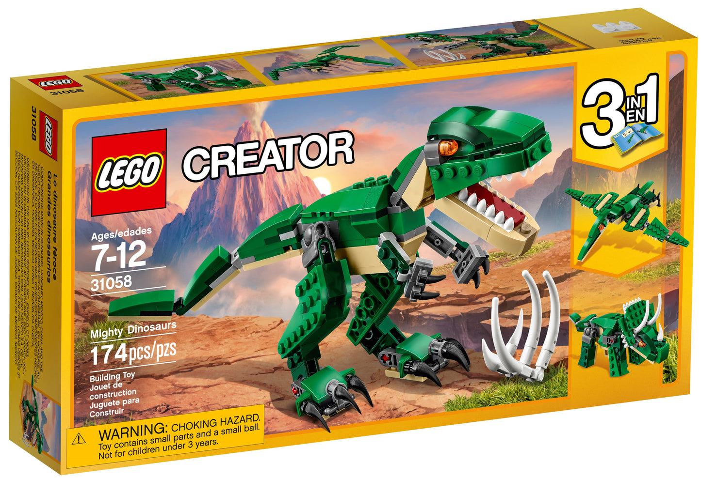 LEGO - Mighty Dinosaurs 31058- Creator 3-in-1