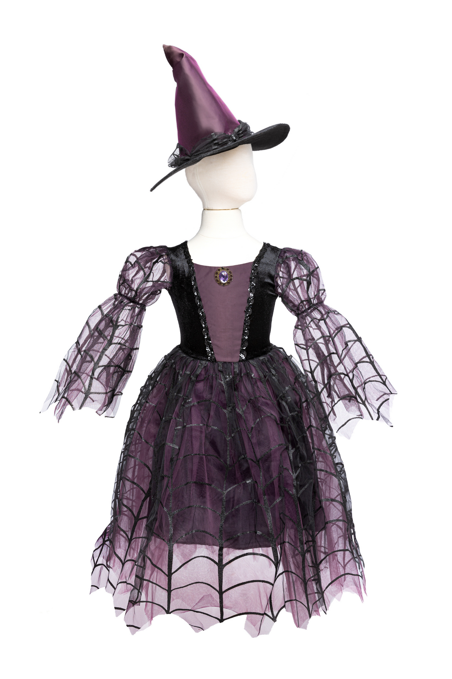 Size 5-6 - Amethyst The Spider Witch - 34395 - Great Pretenders
