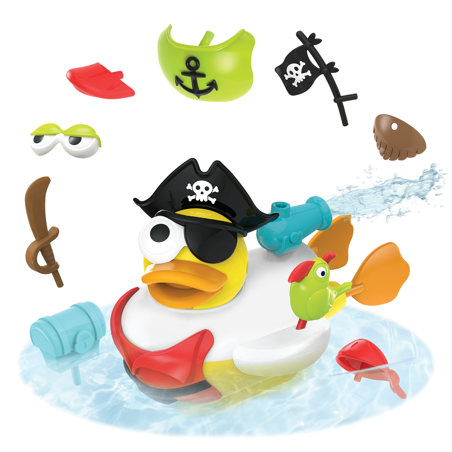 Jet Duck Create A Pirate Bath Toy - Yookidoo