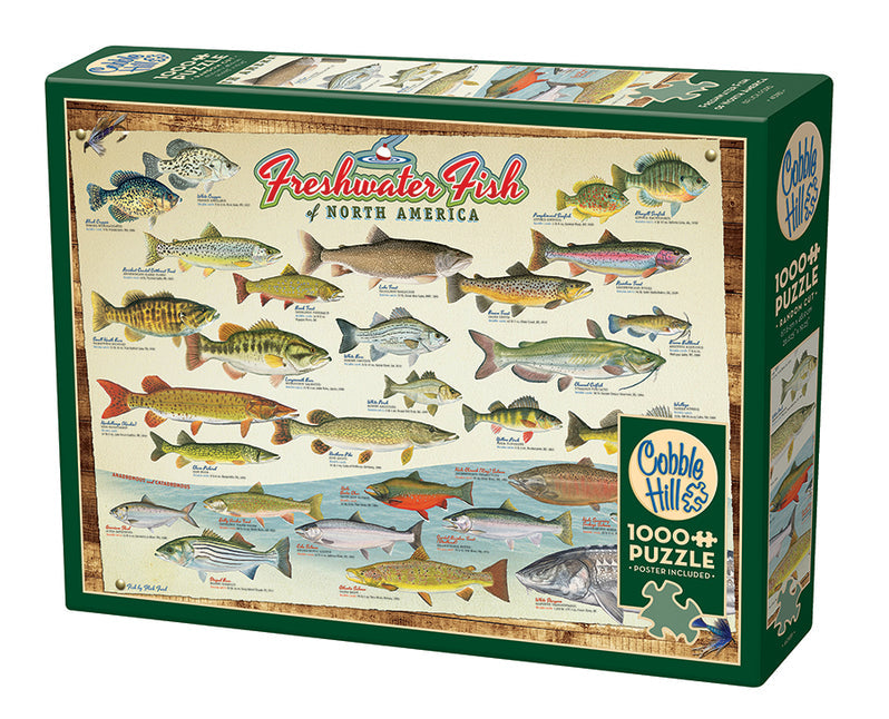 1000 Piece - Freshwater Fish Of North America - Cobble Hill