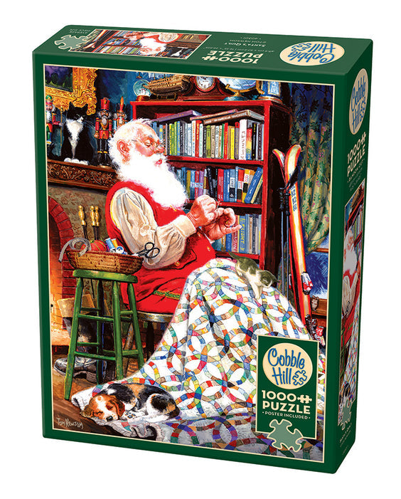 1000 Piece - Santa’S Quilt - Cobble Hill