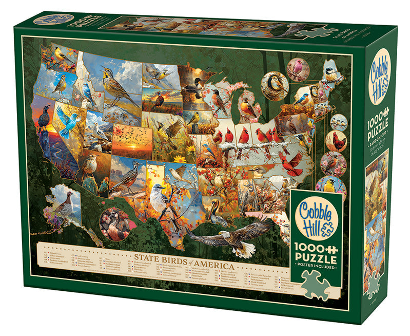 1000 Piece - State Birds Of America - Cobble Hill