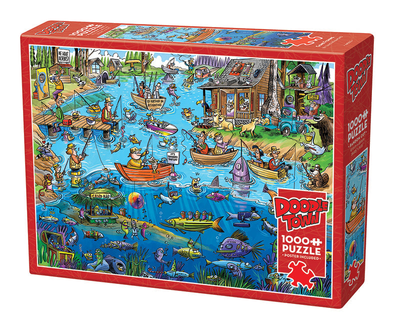 1000 Piece - Doodletown: Gone Fishing - Cobble Hill