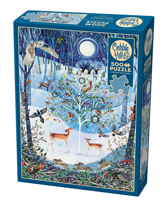 500 Piece - Winter Woodland - Cobble Hill