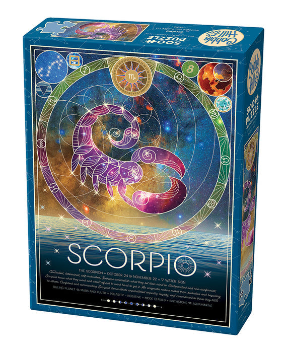 500 Piece Zodiac Puzzle - Scorpio - Cobble Hill