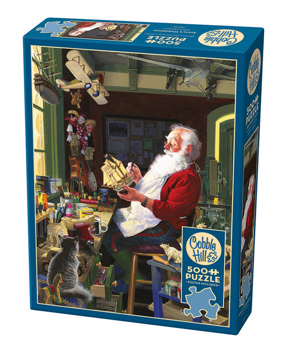 500 Piece - Santa’S Workbench - Cobble Hill