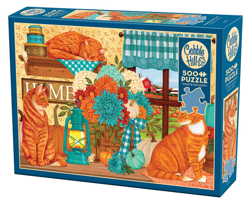 500 Piece - Pumpkin Patch Cats - Cobble Hill