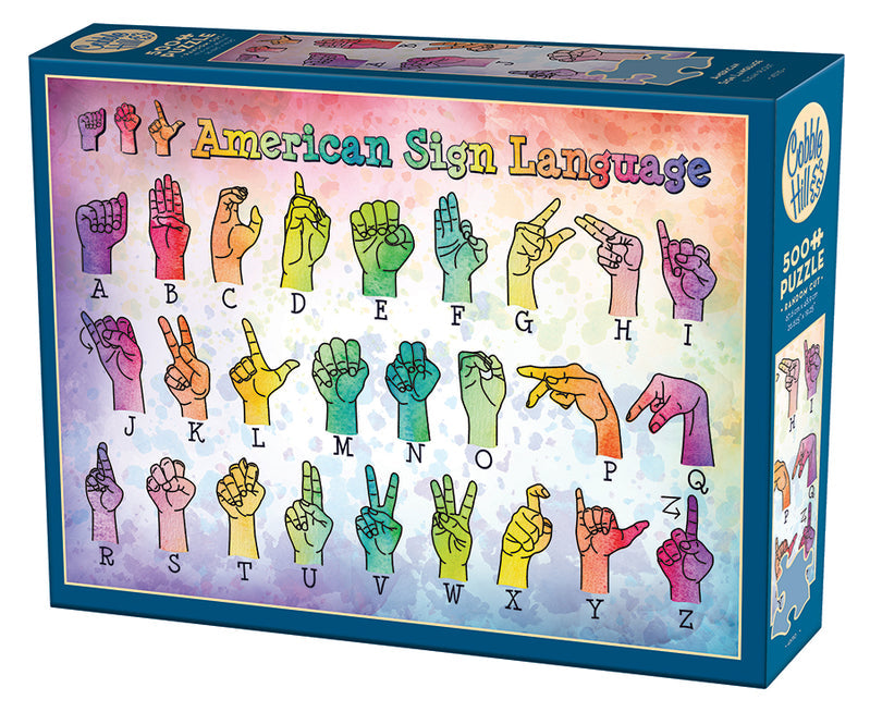 500 Piece - American Sign Language - Cobble Hill