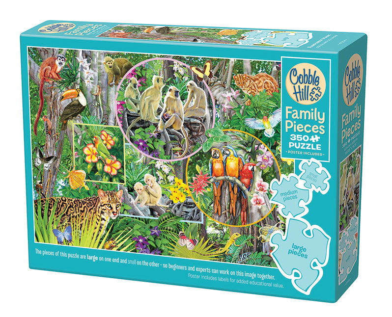 350 Piece (Family Pieces) - Rainforest Magic - Cobble Hill