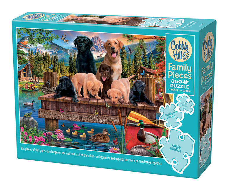 350 Piece (Family Pieces) - Pups and Ducks - Cobble Hill