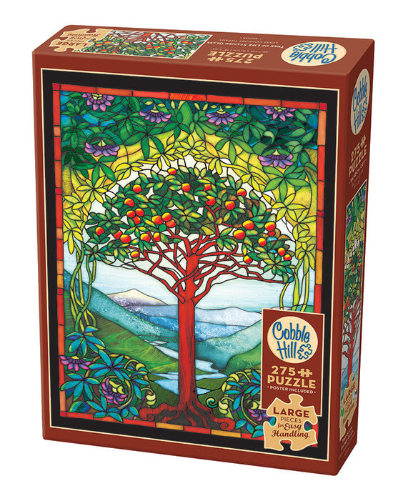 275 Piece - Tree Of Life Stained Glass - Easy Handling - Cobble Hill