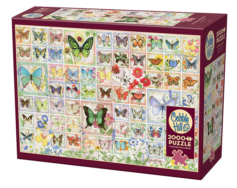 2000 Piece - Butterflies And Blossoms - Cobble Hill