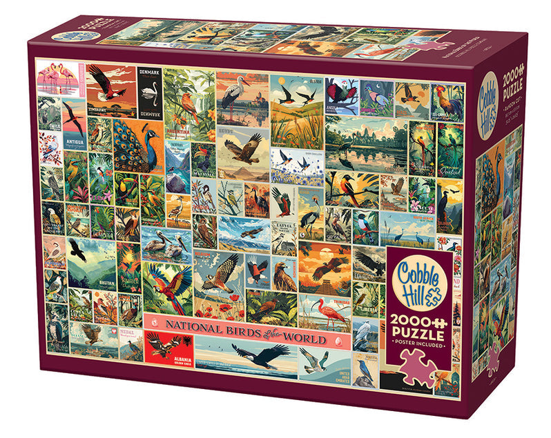 2000 Piece - National Birds Of The World - Cobble Hill