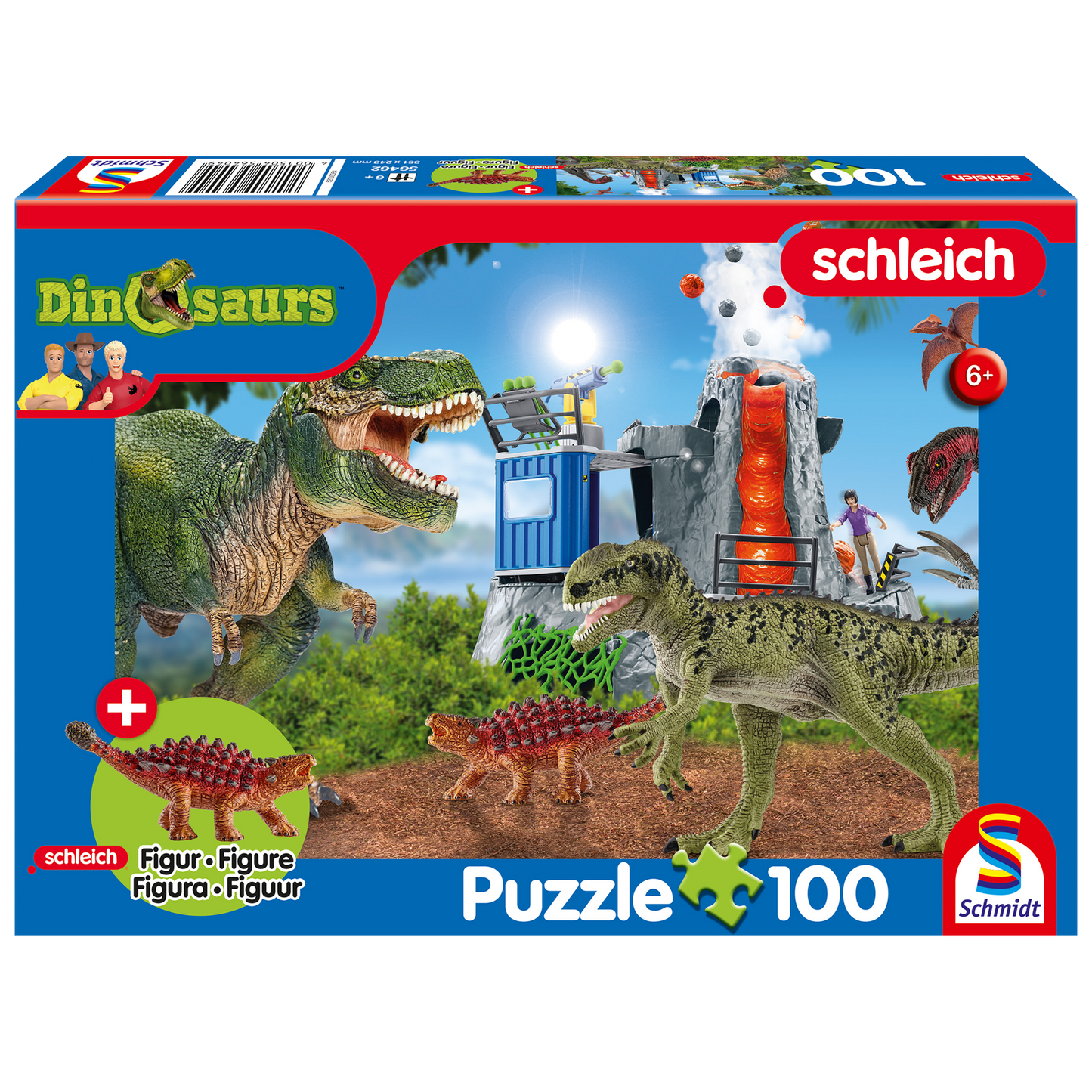 100 Piece - Dinosaurs With Schleich Figurine
