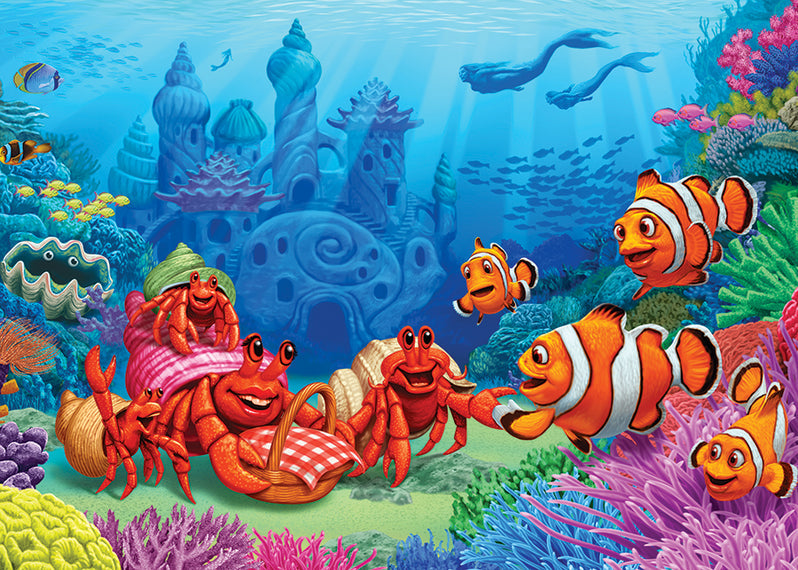 35 Piece Tray Puzzle - Clownfish Gathering - Cobble Hill