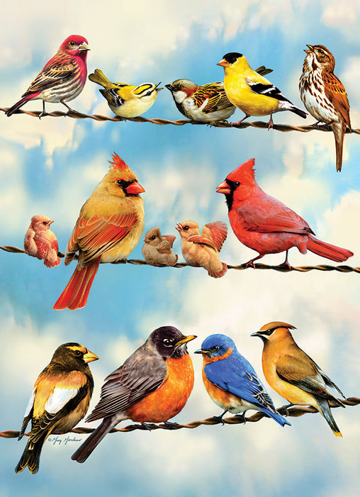 35 Piece Tray Puzzle - Blue Sky Birds - Cobble Hill
