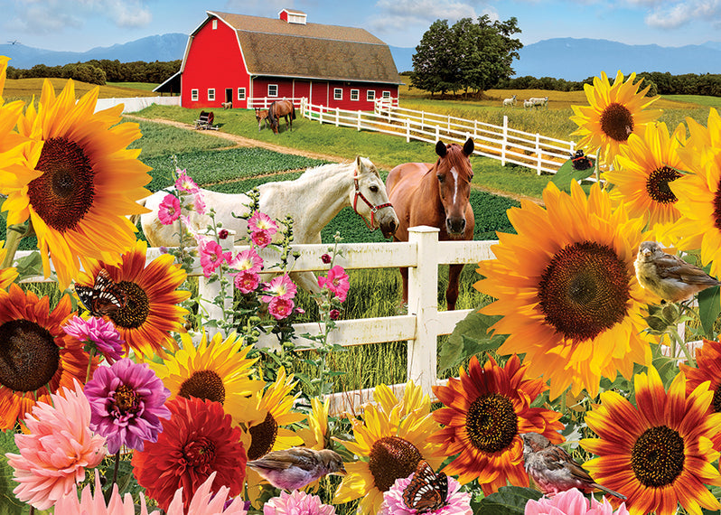 35 Piece Tray Puzzle - Sunshine Farm - Cobble Hill