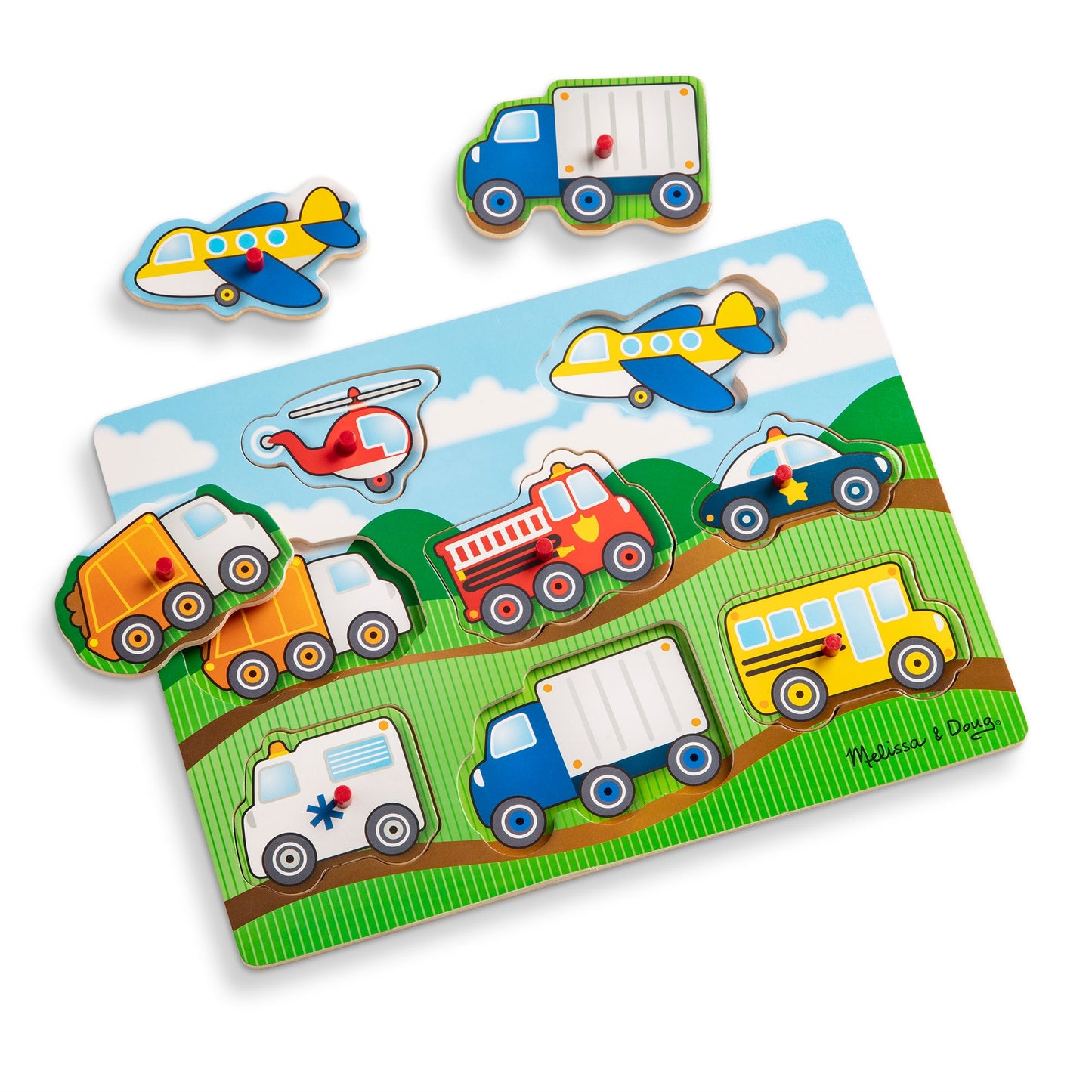 Peg Puzzle - Vehicles - Melissa & Doug