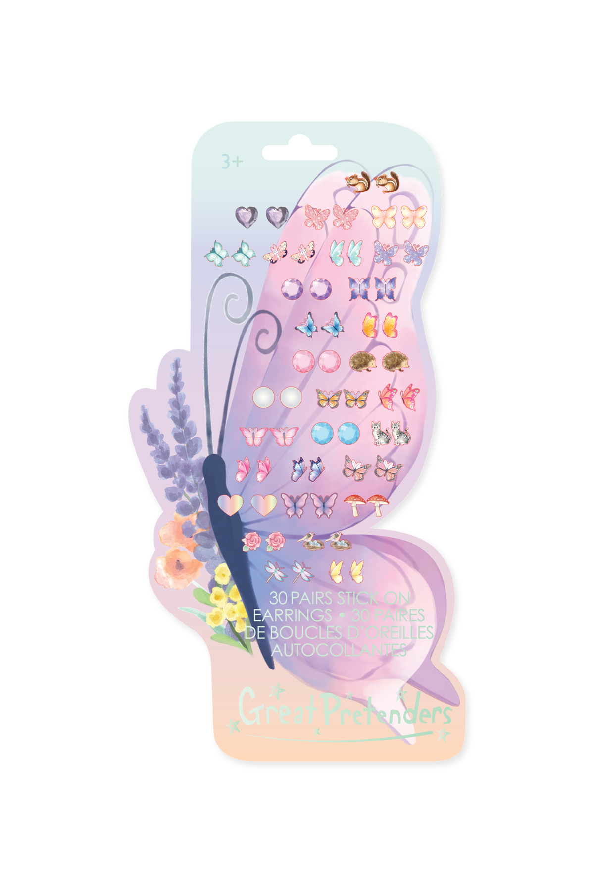 Stick On Earrings - Butterfly - 87521 - Great Pretenders