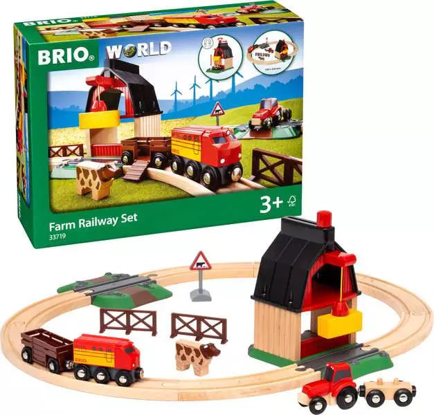 Farm Railway Train Toy Set - 33719 - Brio