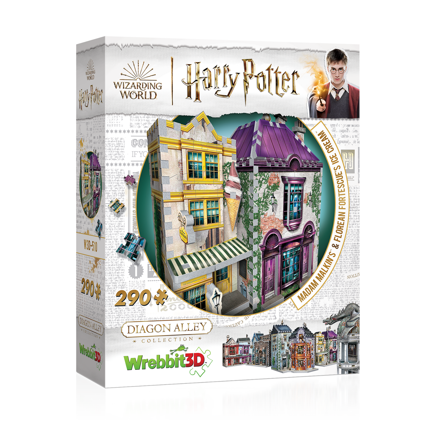 3D Puzzle - Harry Potter - Madam Malkin'S & Florean Fortescue'S Ice Cream