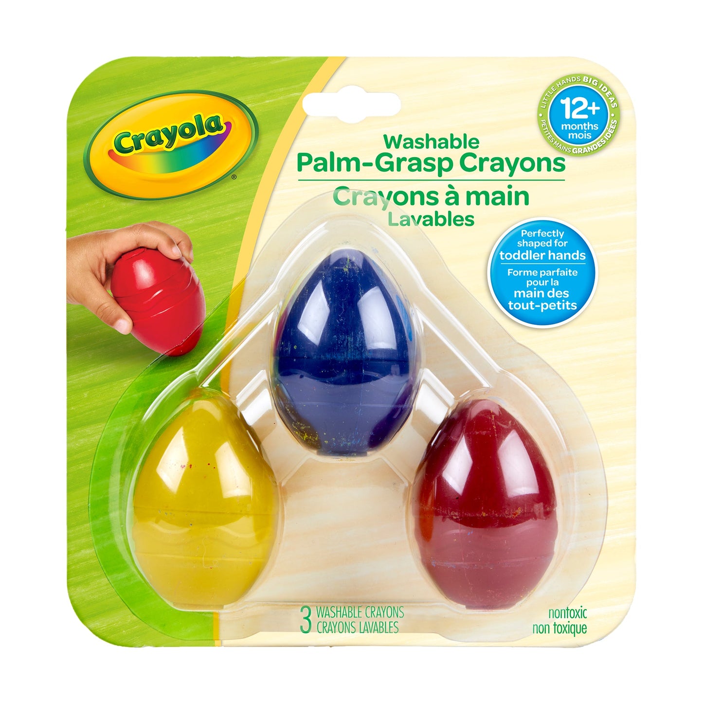 Crayons - Washable Palm-Grip Crayons - Crayola