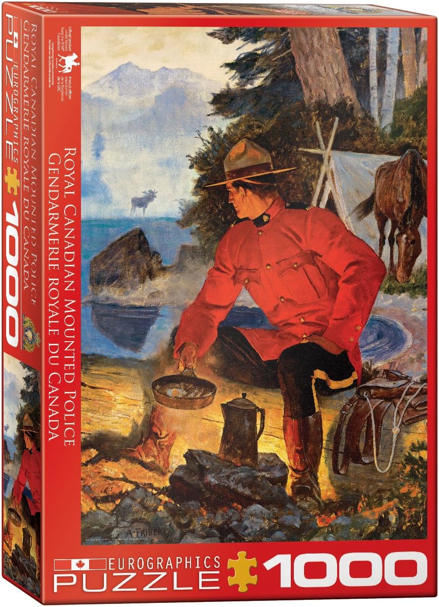 1000 Piece - Royal Canadian Mounted Police Morning Campfire - Eurographics