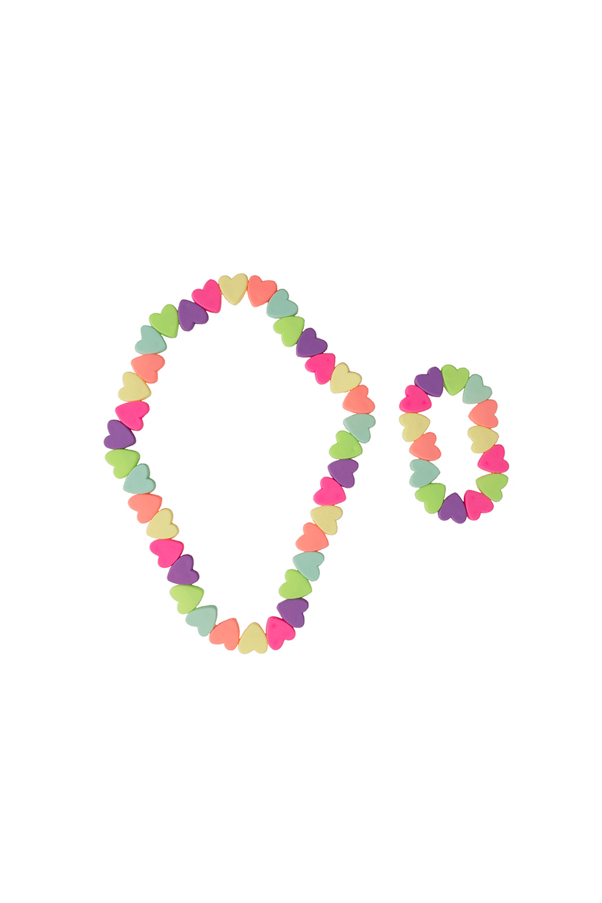Necklace & Bracelet Set - Sweet Tart Heart - 86122 - Great Pretenders