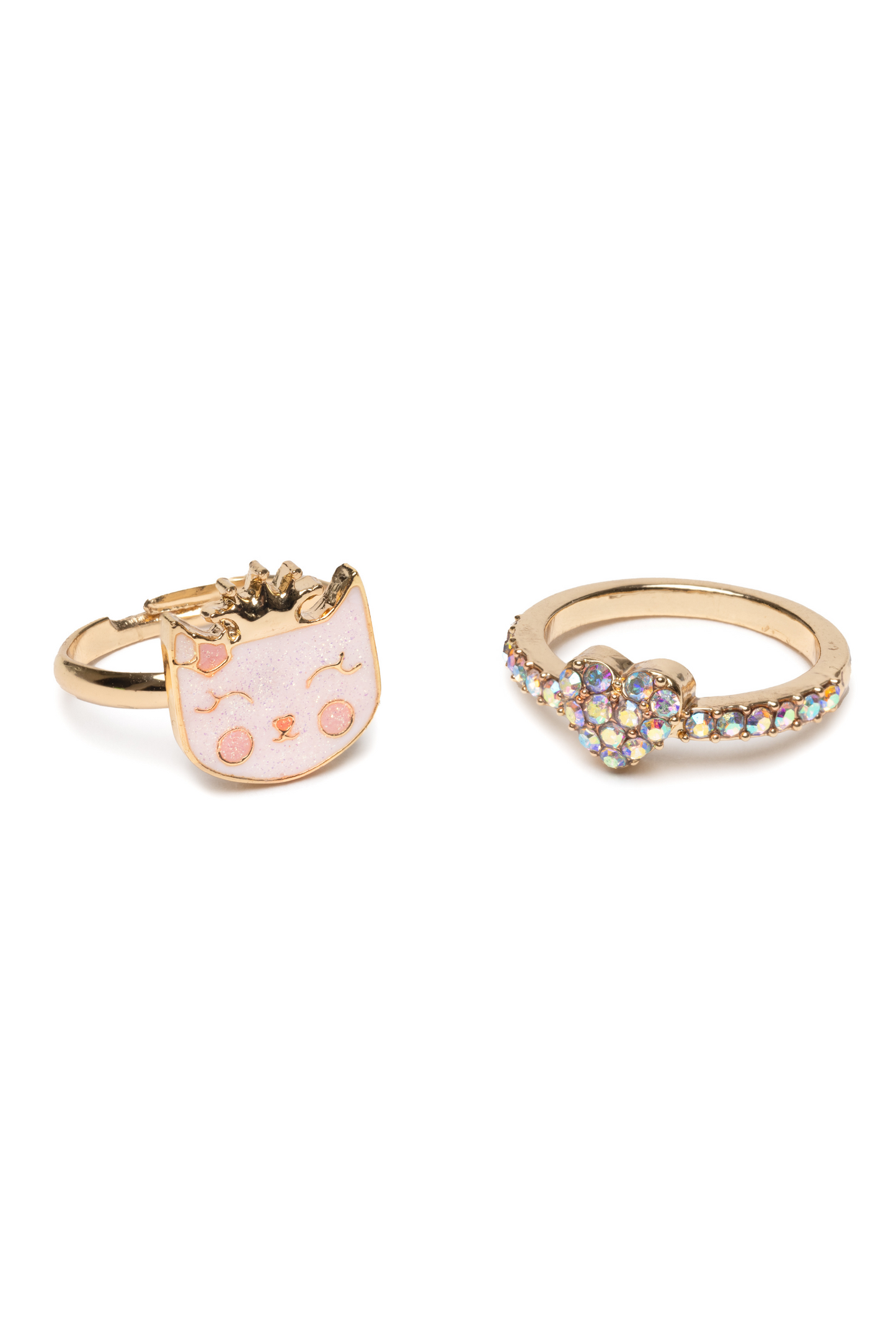 Rings - Boutique Kitty Love (Set Of 2) - Great Pretenders