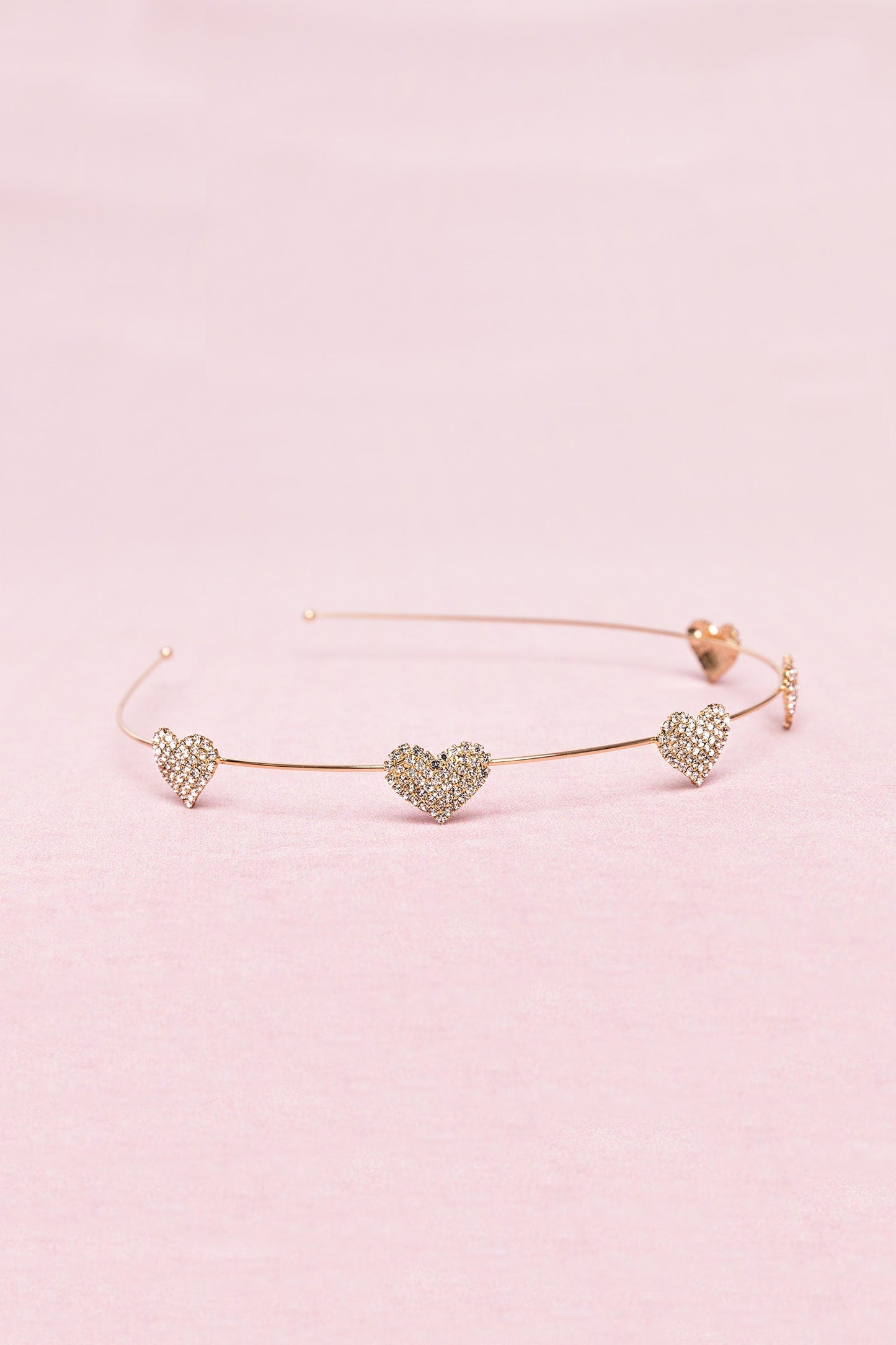 Headband - Boutique Rhinestone Heart - 91217 - Great Pretenders