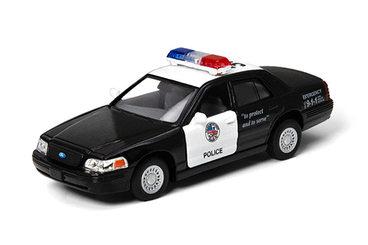 Die Cast - Ford Crown Victoria Police Interceptor - (Various Colours) - Kinsmart