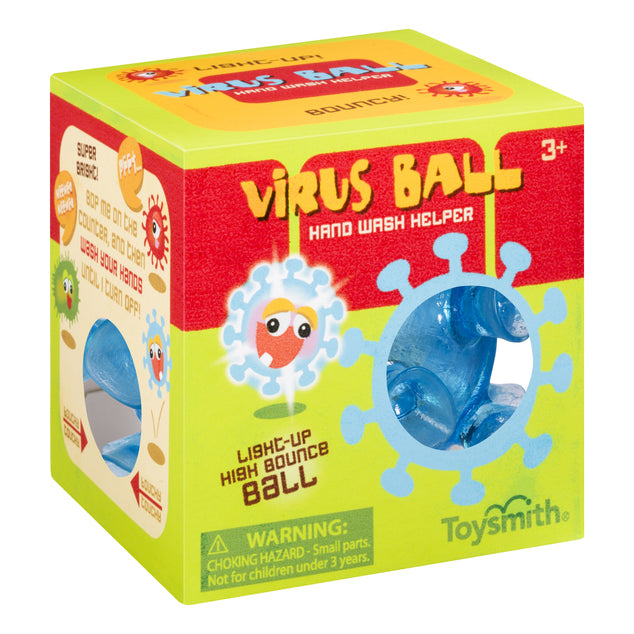 Hand Wash Helper, High Bounce Light Up Ball - Toysmith