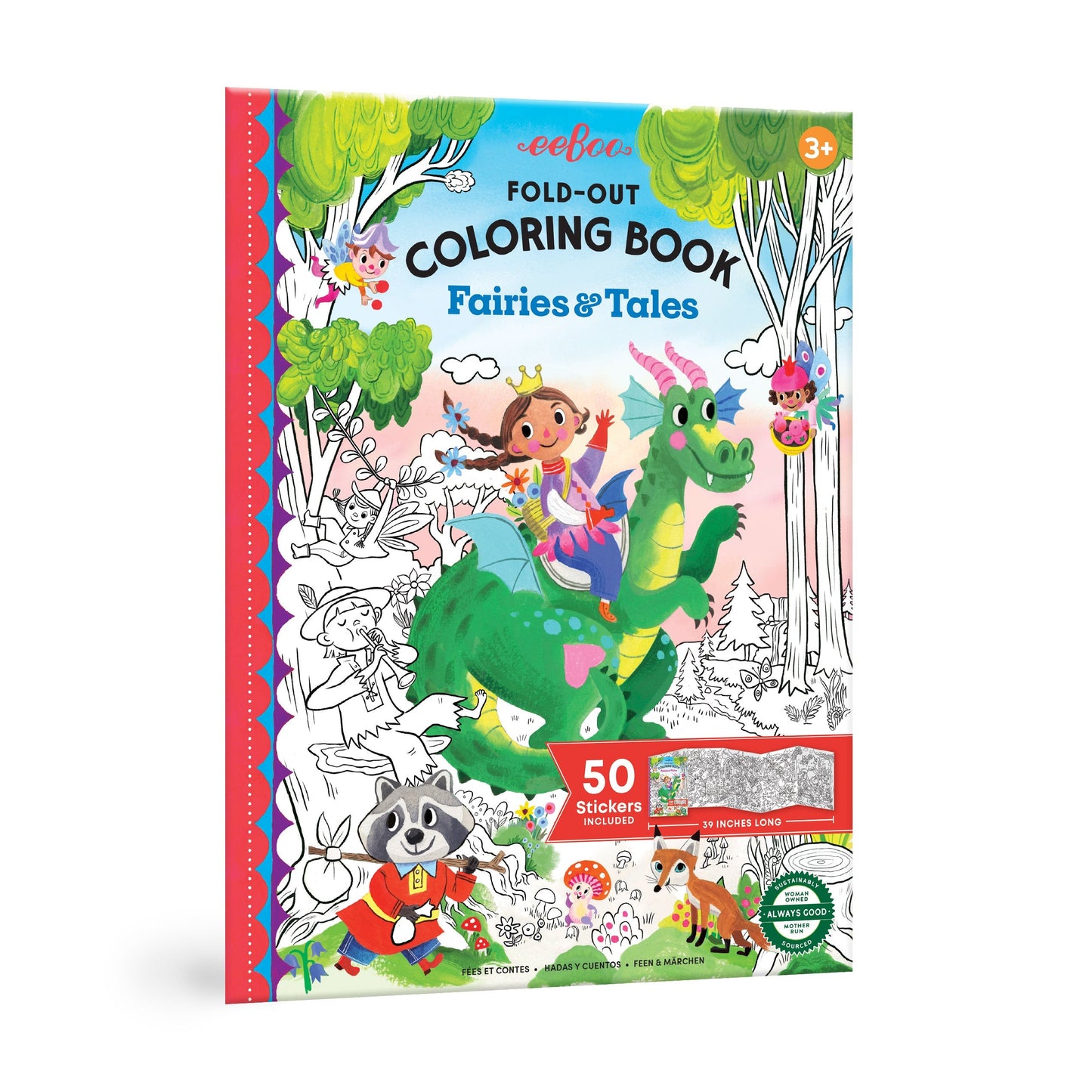 Colouring Book & Stickers - Fairies & Tales - Eeboo