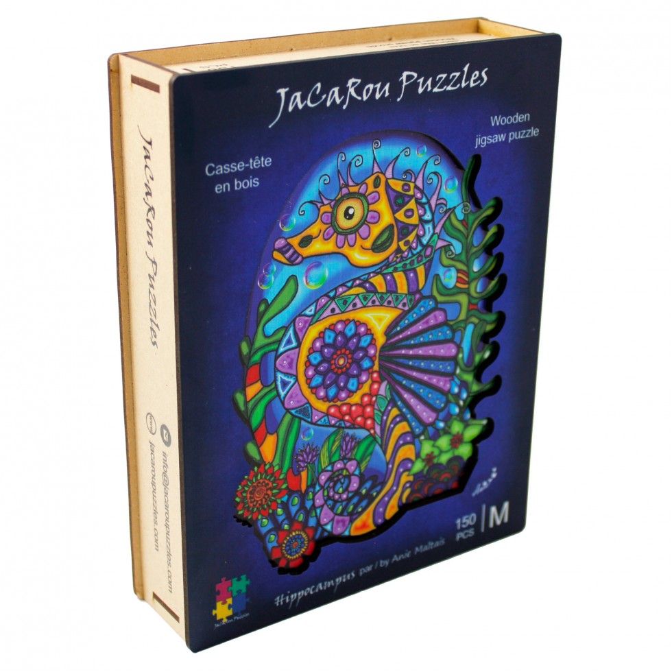 150 Piece - Wooden Puzzle - Hippocampus - Jacarou