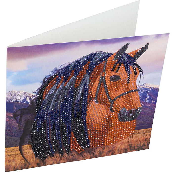 Crystal Art - Card Kit - Horse - Craft Buddy