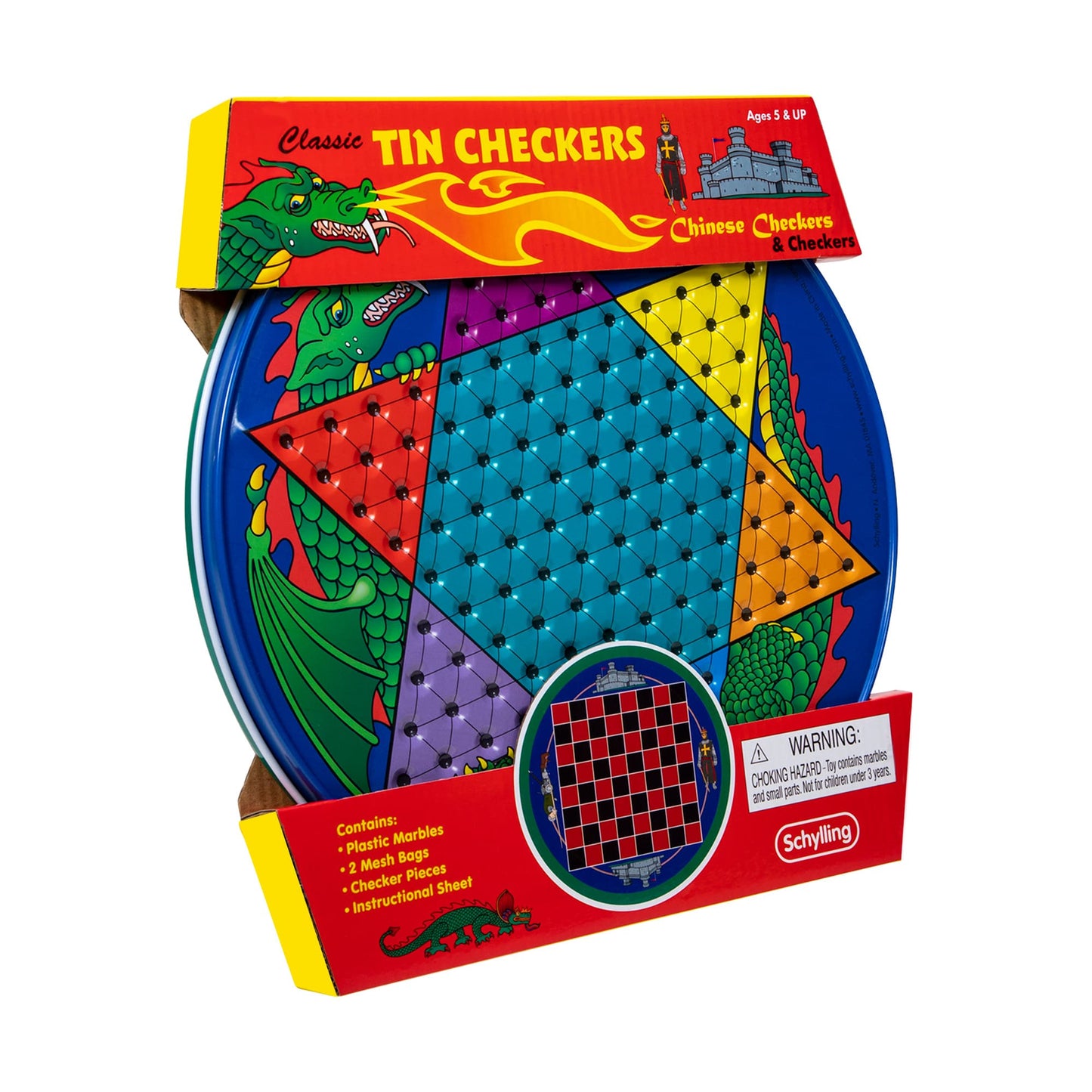 Chinese Checkers Game - Tin - Schylling