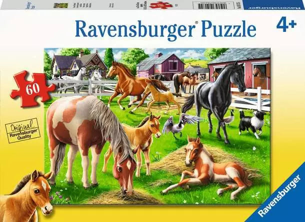 60 Piece - Happy Horses - Ravensburger