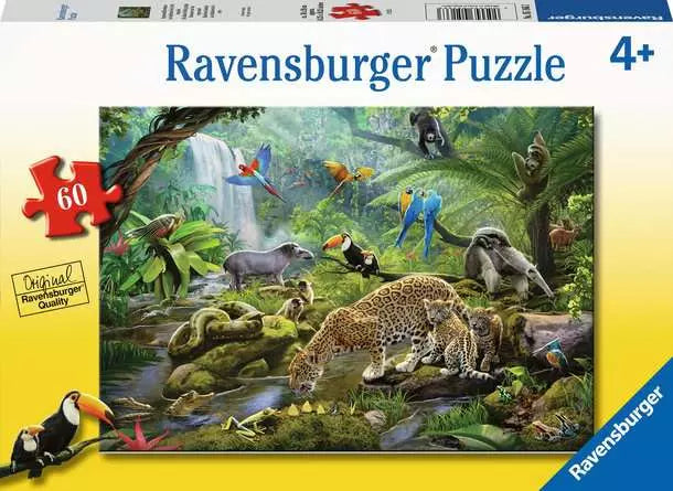 60 Piece - Rainforest Animals