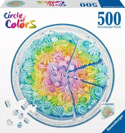 500 Piece - Circle Of Colors - Rainbow Cake - Ravensburger