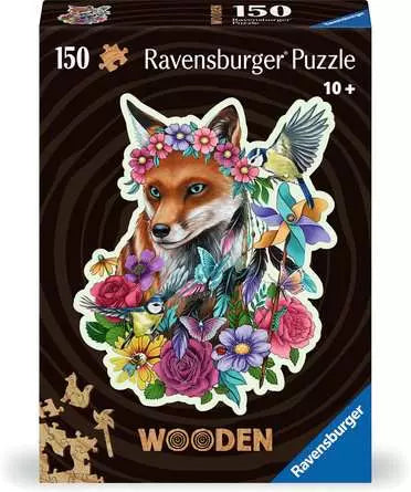150 Piece - Wooden Puzzle - Colourful Fox - Ravensburger