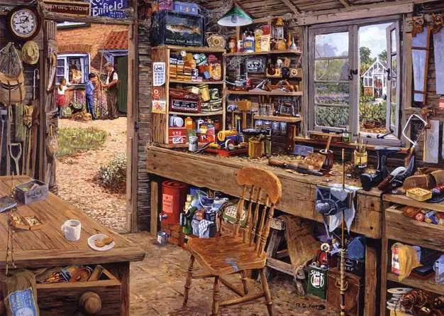 500 Piece - Dad’S Shed - Ravensburger