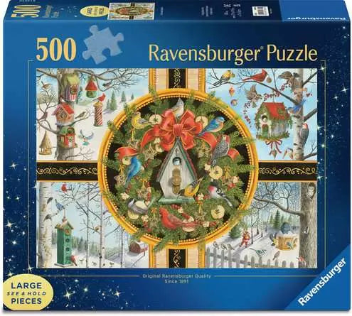500 Piece - Christmas Songbirds - Large Piece - Ravensburger