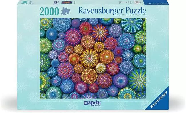 2000 Piece - Radiating Rainbow Mandalas - Ravensburger